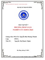 PHƯƠNG PHÁP LUẬN NGHIÊN cứu KHOA học PHIẾU tìm HIỂU về HOẠT ĐỘNG dạy học vật lý của GIÁO VIÊN ở TRƯỜNG THCS THEO ĐỊNH HƯỚNG tìm tòi NGHIÊM cứu 