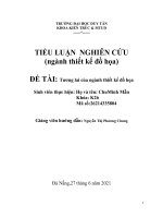 TIỂU LUẬN NGHIÊN cứu (ngành thiết kế đồ họa) đề tài tương lai của ngành thiết kế đồ họa 