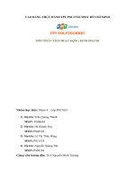 tiểu luận môn PHÂN TÍCH HOẠT ĐỘNG KINH DOANH trường cao đẳng thực hành FPT polytechnic HCM 