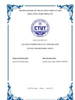 BÁO CÁO ĐỒ ÁN 3 XÂY DỰNG WEBSITE QUẢN LÝ TOUR DU LỊCH SỬ DỤNG FRAMEWORK LARVEL