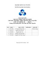 BÀI tập lớn TRUYỀN NHIỆT TRUYỀN KHỐI CHỦ đề tìm HIỂU THIẾT bị hấp THỤ LOẠI đĩa 