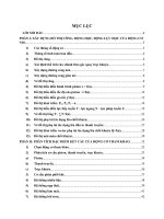Đồ án thiết kế động cơ đốt trong( đồ thị công, thiết kế các chi tiết, hệ thống điện)