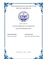 BÁO CÁO ĐỒ ÁN 3 XÂY DỰNG WEBSITE QUẢN LÝ TOUR DU LỊCH SỬ DỤNG FRAMEWORK LARVEL