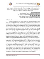 Thực trạng và các giải pháp nâng cao hiệu quả nghiên cứu khoa học, chuyển giao công nghệ ở các trường đại học, cao đẳng trong giai đoạn hiện nay