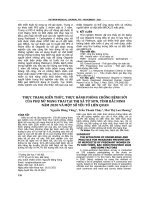 Thực trạng kiến thức, thực hành phòng chống bệnh sởi của phụ nữ mang thai tại thị xã Từ Sơn, tỉnh Bắc Ninh năm 2020 và một số yếu tố liên quan