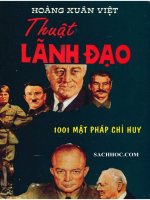 sách thuật lãnh đạo 1001 mat phap chi huy