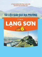 TÀI LIỆU GIÁO DỤC ĐỊA PHƯƠNG LẠNG SƠN_LỚP 6