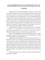 QUÁ TRÌNH HÌNH THÀNH VÀ HOÀN CHỈNH ĐƯỜNG LỐI CÁCH MẠNG GIẢI PHÓNG DÂN TỘC CỦA ĐẢNG GIAI ĐOẠN 1930  1945