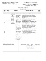 KẾ HOACH GIÁO DỤC ĐỊA PHƯƠNG MÔN VĂN 6