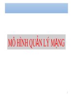 Bài giảng Quản trị và bảo trì hệ thống: Mô hình quản lý mạng