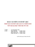BÁO cáo môn cơ sở dữ LIỆU THIẾT kế cơ sở dữ LIỆU QUẢN lý điểm SINH VIÊN hệ đại học THEO hệ tín CHỈ 