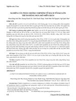 Nghiên cứu phân nhóm lymphôm tế bào B tế bào lớn trẻ em bằng hóa mô miễn dịch