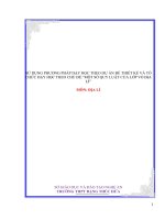 Sử dụng phương pháp dạy học theo dự án để thiết kế và tổ chức dạy học chủ đề Một số quy luật của lớp vỏ Địa lý - Địa lí lớp 10_2