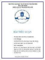 TIỂU LUẬN NGUYÊN LÝ MARKETING