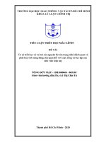 cơ sở triết học và vai trò nguyên tắc tôn trọng tính khách quan và phát huy tính năng động chủ quan của cuộc sống và học tập của sinh viên hiện nay 