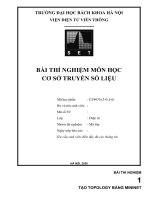 BÀI THÍ NGHIỆM môn học cơ sở TRUYỀN số LIỆU bài thí nghiệm môn cơ sở truyền số liệu (ET4070) 