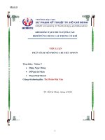 TIỂU LUẬN PHÂN TÍCH mô PHỎNG CHI TIẾT SPOON 