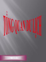 Bài giảng tổng quan du lịch   dương thanh xuân 