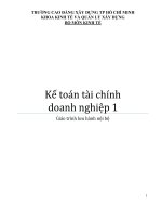 Giáo trình kế toán tài chính doanh nghiệp 1 