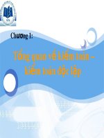 Bài giảng Kiểm toán - Chương 1: Tổng quan về kiểm toán – Kiểm toán độc lập (Đại học Kinh tế TP. HCM)