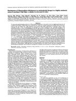 Resistance of plasmodium falciparum to a 