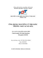 ỨNG DỤNG NGUYÊN lý THỊ GIÁC TRONG THIẾT kế đồ HOẠ 