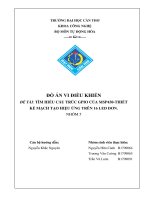 ĐỒ án VI điều KHIỂN đề tài tìm HIỂU cấu TRÚC GPIO của MSP430 THIẾT kế MẠCH tạo HIỆU ỨNG TRÊN 16 LED đơn 