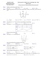 Đề thi thử tốt nghiệp THPT 2021 2022 trường THPT chuyên quảng NInh có đáp án