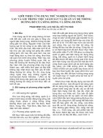 Giới thiệu ứng dụng thử nghiệm công nghệ UAV và GIS trong việc giám sát và quản lý hệ thống đường bờ của sông Hồng và sông Đuống