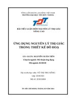 ỨNG DỤNG NGUYÊN lý THỊ GIÁC TRONG THIẾT kế đồ HOẠ 