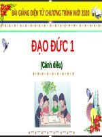 Bài giảng môn Đạo đức lớp 1 sách Cánh diều năm học 2020-2021 - Bài 7: Yêu thương gia đình (Trường Tiểu học Thạch Bàn B)
