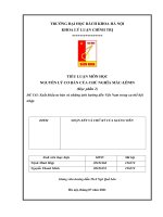 TIỂU LUẬN môn học NGUYÊN lý cơ bản của CHỦ NGHĨA mác LÊNIN (học phần 2) đề tài xuất khẩu tư bản và những ảnh hưởng đến việt nam trong xu thế hội nhập 