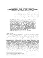Đánh giá mức độ tổn thương do tác động của biến đổi khí hậu gây ra ở các xã đặc biệt khó khăn vùng bãi ngang ven biển tỉnh Quảng Bình