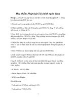 Pháp luật tài chính ngân hàngVN đã được chỉnh sửa theo đúng đáp án GV chữa