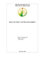 BÁO cáo tốt NGHIỆP TÌM HIỂU VỀ TỔ CHỨC HOẠT ĐỘNG CỦA BỘ PHẬN BUỒNG TẠI DALAT EDENSEE RESORT