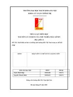 TIỂU LUẬN môn học NGUYÊN lý cơ bản của CHỦ NGHĨA mác LÊNIN (học phần 2) đề tài xuất khẩu tư bản và những ảnh hưởng đến việt nam trong xu thế hội nhập 