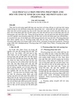 Giải pháp lựa chọn phương pháp trộn ảnh đối với ảnh vệ tinh quang học độ phân giải cao (WorldView – 2)