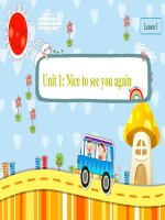 Bài giảng môn Tiếng Anh lớp 4 năm học 2021-2022 - Unit 1: Lesson 3 (Trường Tiểu học Thạch Bàn B)