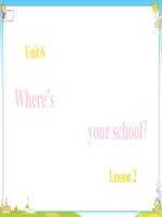 Bài giảng môn Tiếng Anh lớp 4 năm học 2021-2022 - Unit 6: Lesson 2 (Trường Tiểu học Thạch Bàn B)