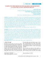 Nghiên cứu phân bố nước dâng do sóng cho dải bờ biển Cửa Đại, Hội An bằng mô hình XBEACH