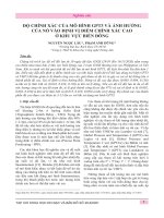 Độ chính xác của mô hình GPT3 và ảnh hưởng của nó vào định vị điểm chính xác cao ở khu vực biển Đông