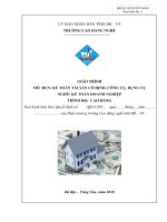 Giáo trình mô đun Kế toán tài sản cố định, công cụ, dụng cụ (Nghề Kế toán doanh nghiệp  Trình độ cao đẳng)