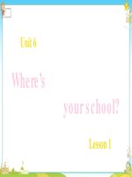 Bài giảng môn Tiếng Anh lớp 4 năm học 2021-2022 - Unit 6: Lesson 1 (Trường Tiểu học Thạch Bàn B)