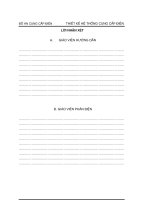 ĐỒ ÁN CUNG CẤP ĐIỆN THIẾT KẾ HỆ THỐNG CUNG CẤP ĐIỆN