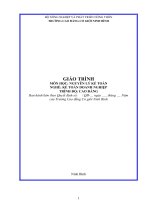 Giáo trình Nguyên lý kế toán (Nghề Kế toán doanh nghiệp)