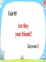 Bài giảng môn Tiếng Anh lớp 3 năm học 2021-2022 - Unit 5: Lesson 1 (Trường Tiểu học Thạch Bàn B)