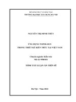 Ứng dụng topology trong thiết kế kiến trúc tại việt nam TT