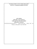 Giáo trình Toán kinh tế (Nghề Kế toán doanh nghiệp)