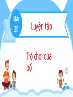 Bài giảng môn Tiếng Việt lớp 2 sách Kết nối tri thức năm học 2021-2022 - Bài 28: Luyện từ và câu Mở rộng vốn từ về tình cảm gia đình. Dấu chấm, dấu chấm hỏi, dấu chấm than ​(Trường