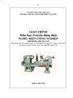 Giáo trình Truyền động điện (Nghề: Điện công nghiệp - Trung cấp): Phần 1 - Trường TC nghề Đông Sài Gòn